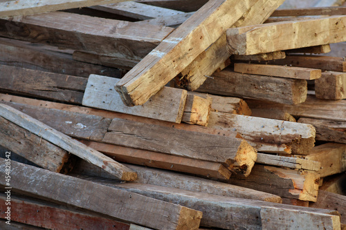Texture of rustic construction timbers.