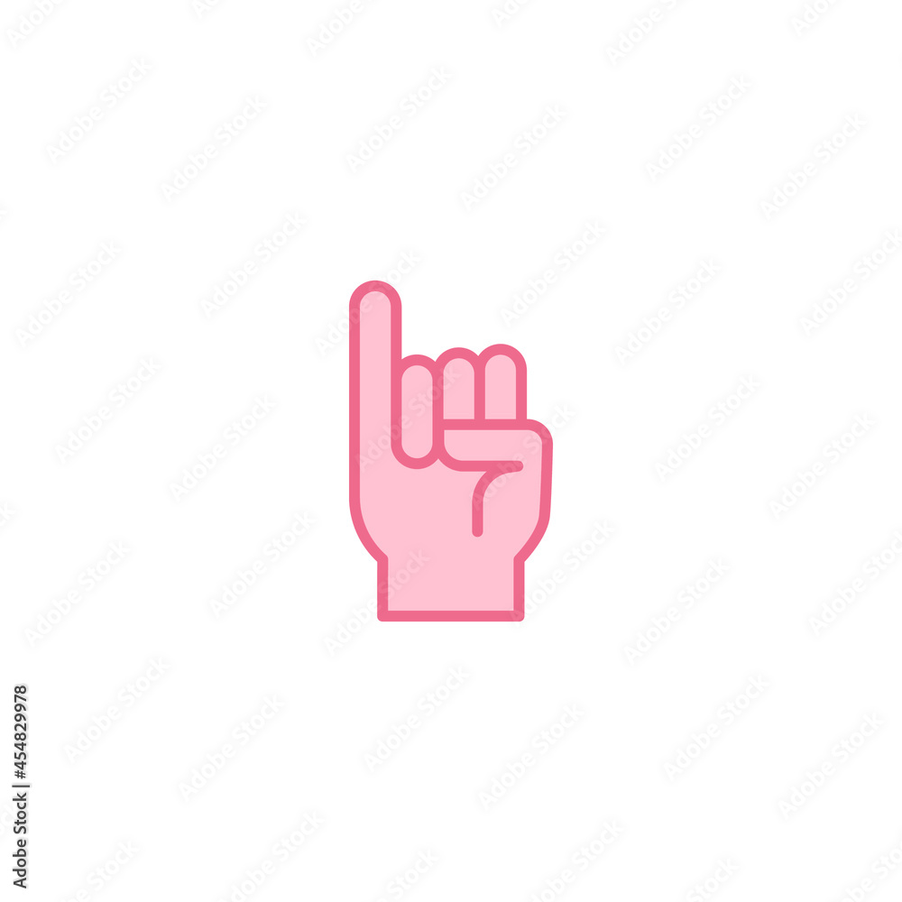 Promise icon. Simple flat, filled outline style. Finger, gesture, little, communication concept. Color symbol. Vector illustration isolated on white background. EPS 10 Promise icon. Simple flat, filled outline style. Finger, gesture, little, communication concept. Color symbol. Vector illustration isolated on white background. EPS 10