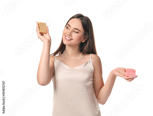 Beautiful young woman with ...