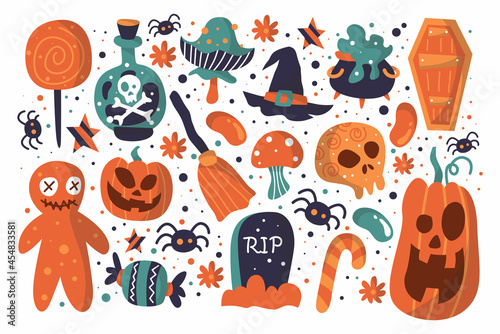 Big set of high quality Halloween illustrations which will be specially appreciated by Halloween Celebrator