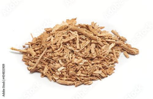 cortex lycii radicis, One of the herbal ingredients used in Chinese medicine photo