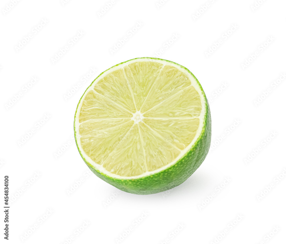 Tasty lime on white background Tasty lime on white background