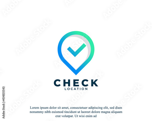Check Pin Logo Design Template Element Free Download Check Pin Logo Design Template Element - GFXLoad