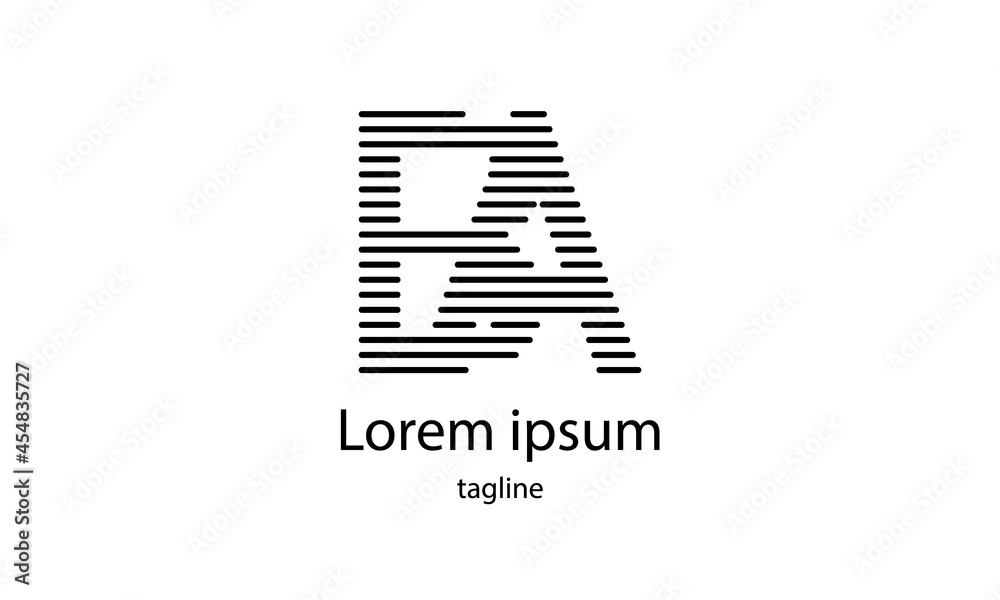 Premium vector alphabet letter simple minimalist logo design template Premium vector alphabet letter simple minimalist logo design template