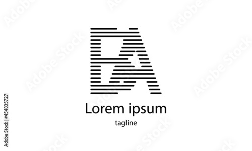 Premium vector alphabet letter simple minimalist logo design template