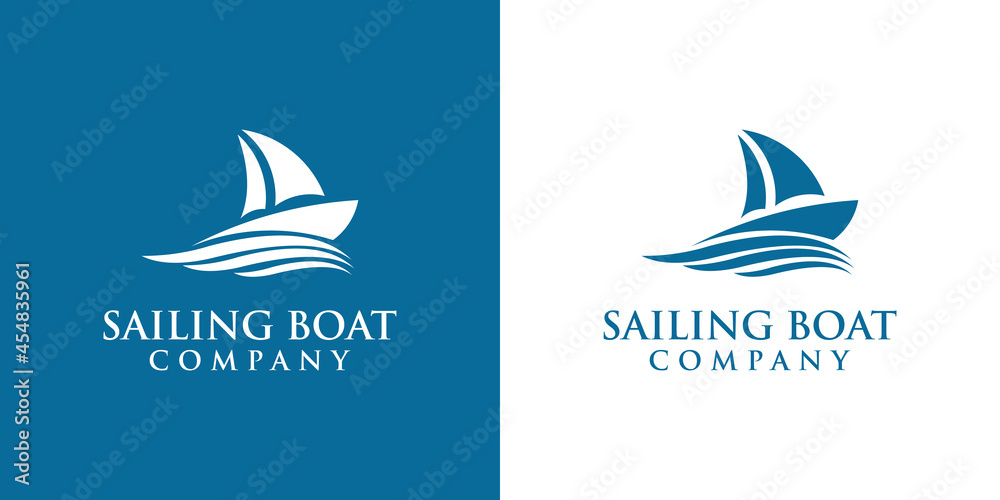 sailboat logo design, the design is suitable for marine companies sailboat logo design, the design is suitable for marine companies