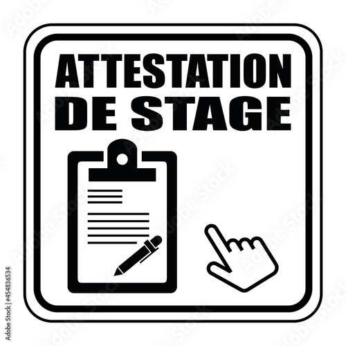 Logo attestation de stage.