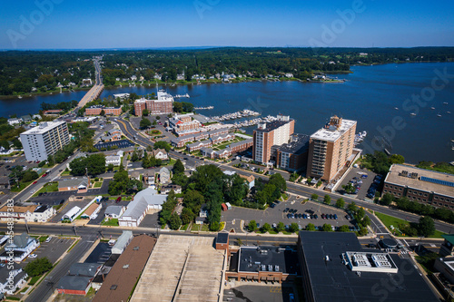 Aerial Drone of Red Bank New Jersey  photo