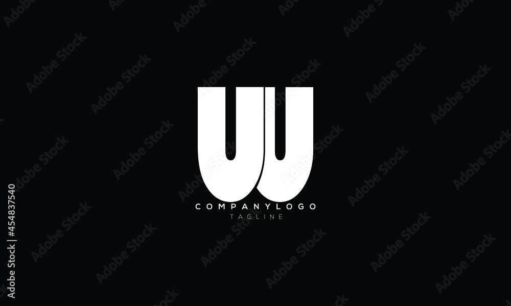 UU, WU, UW, Abstract initial monogram letter alphabet logo design, UU, WU, UW, Abstract initial monogram letter alphabet logo design,