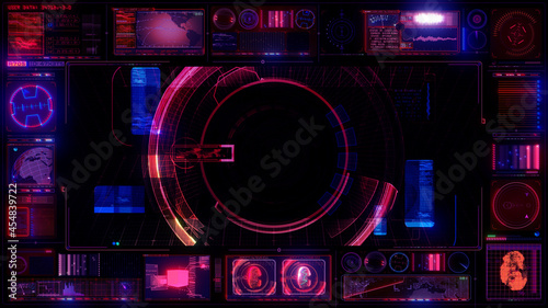 UX Technology Interface Computer HUD Data Digital GUI Screen