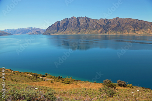 Fototapeta Naklejka Na Ścianę i Meble -  On Hawea Lake - New Zealand