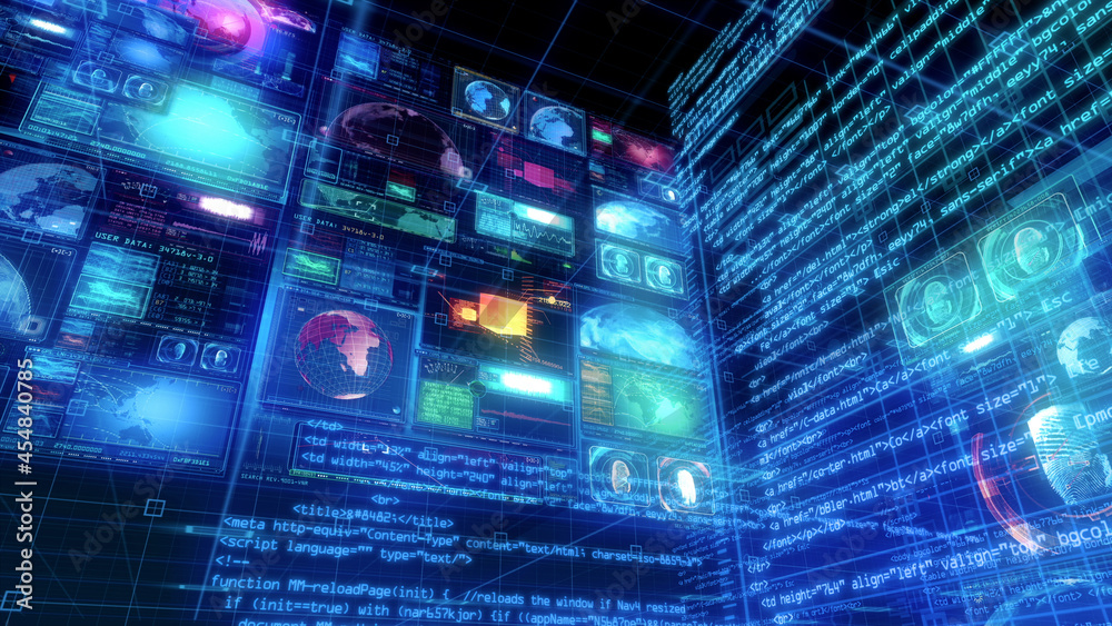 UX Technology Matrix Computer HUD Data Digital GUI Screen UX Technology Matrix Computer HUD Data Digital GUI Screen