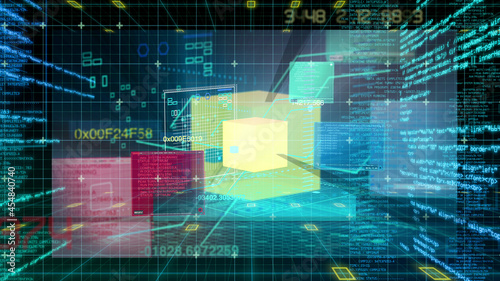UX Technology Matrix Computer HUD Data Digital GUI Screen