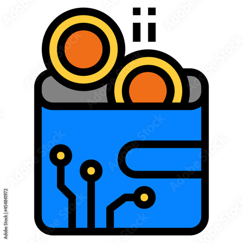 wallet line icon