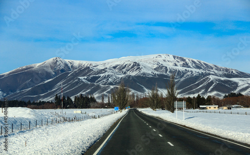 Road trip at winter in New Zealand