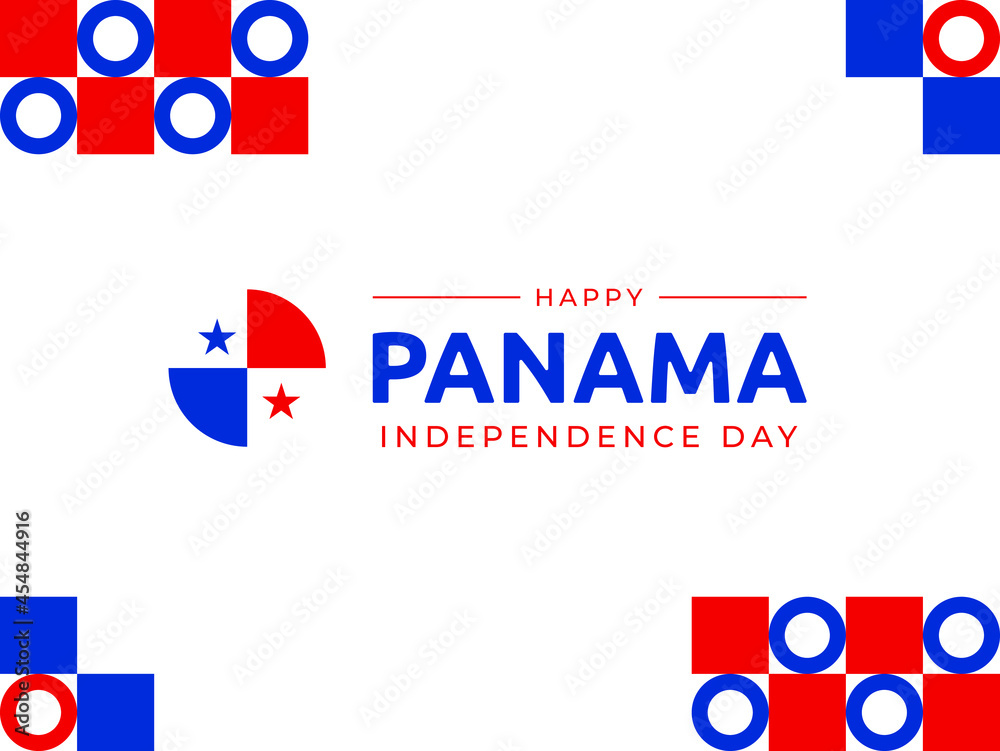 Obraz premium 3 november panama independence day background vector image.