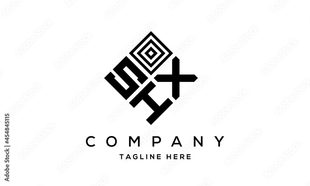 SXH square three latter logo vector SXH square three latter logo vector