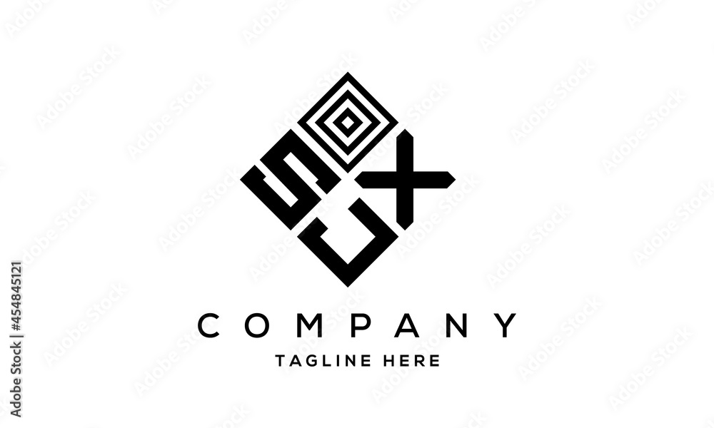 SXJ square three latter logo vector SXJ square three latter logo vector