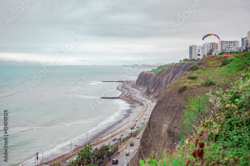 Malecón de Miraflores Lima - Perú, playa, mar, océano, arrecife