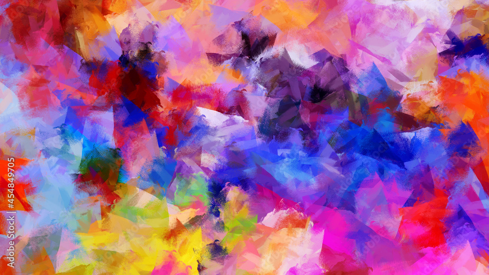 Colorful Abstract Background Painting on Canvas with Strokes. Modern Cover Design Texture. Colorful Abstract Background Painting on Canvas with Strokes. Modern Cover Design Texture.