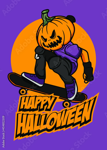 SKATEBOARD JACK O LANTERN