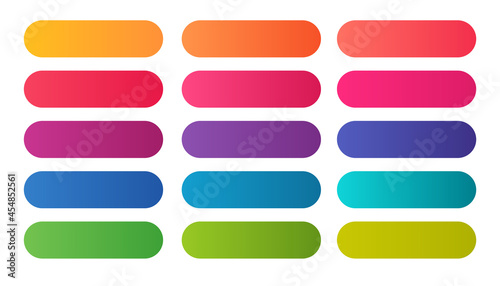 elegant colorful gradient shades big set