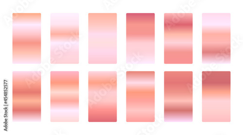 premium rose gold gradients set