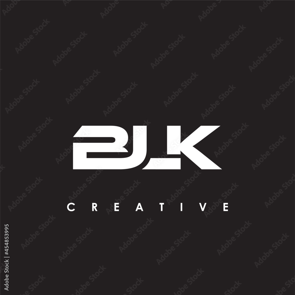 BLK Letter Initial Logo Design Template Vector Illustration BLK Letter Initial Logo Design Template Vector Illustration