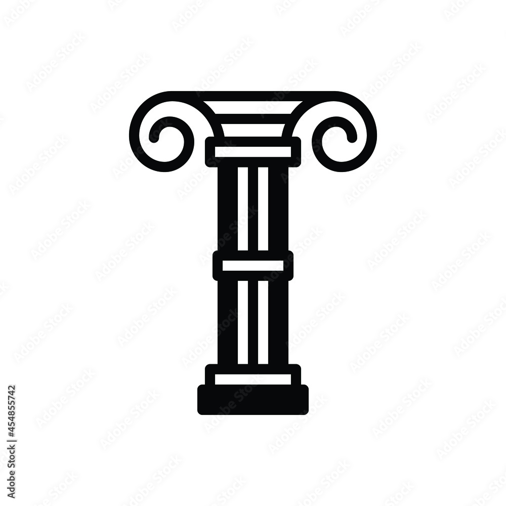 Black solid icon for columns Black solid icon for columns