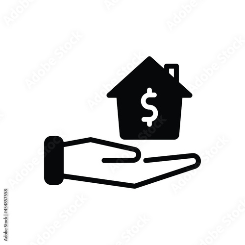 Black solid icon for wanting