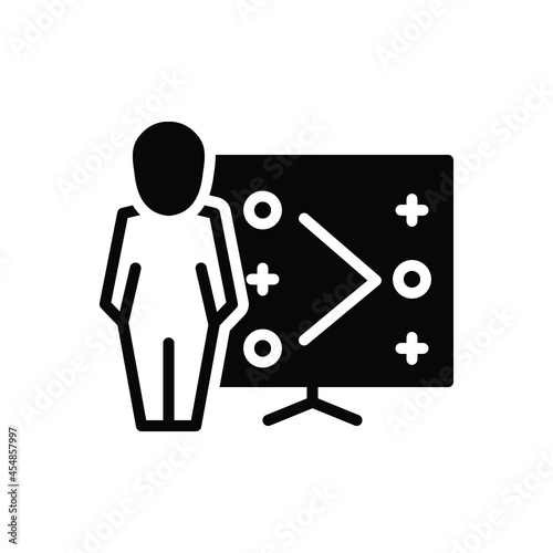 Black solid icon for tactics