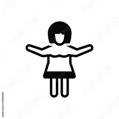 Black solid icon for so therefore