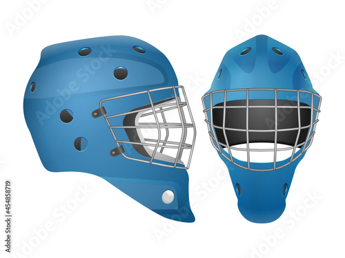 Hockey goalie mask set