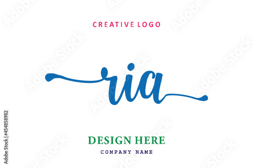 RIA lettering logo is simple, easy to understand and authoritative