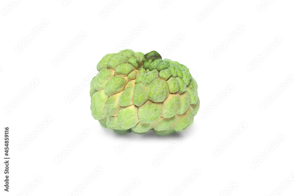 Obraz premium custard apple isolated on white background.