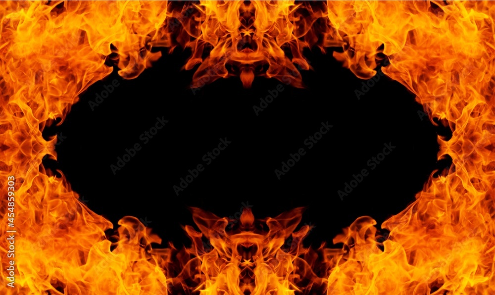 Fiery frame Fiery frame