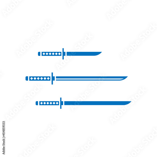 3 kinds of swords vector design illustrator