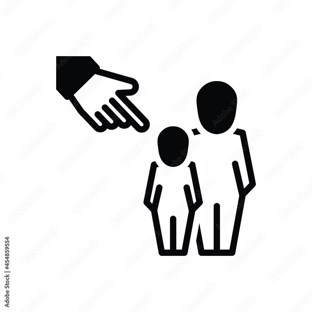 Black solid icon for his Black solid icon for his