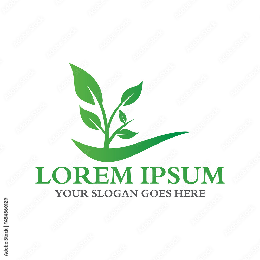 leaf logo , environment logo vector