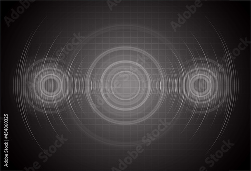 Sound waves oscillating dark light
