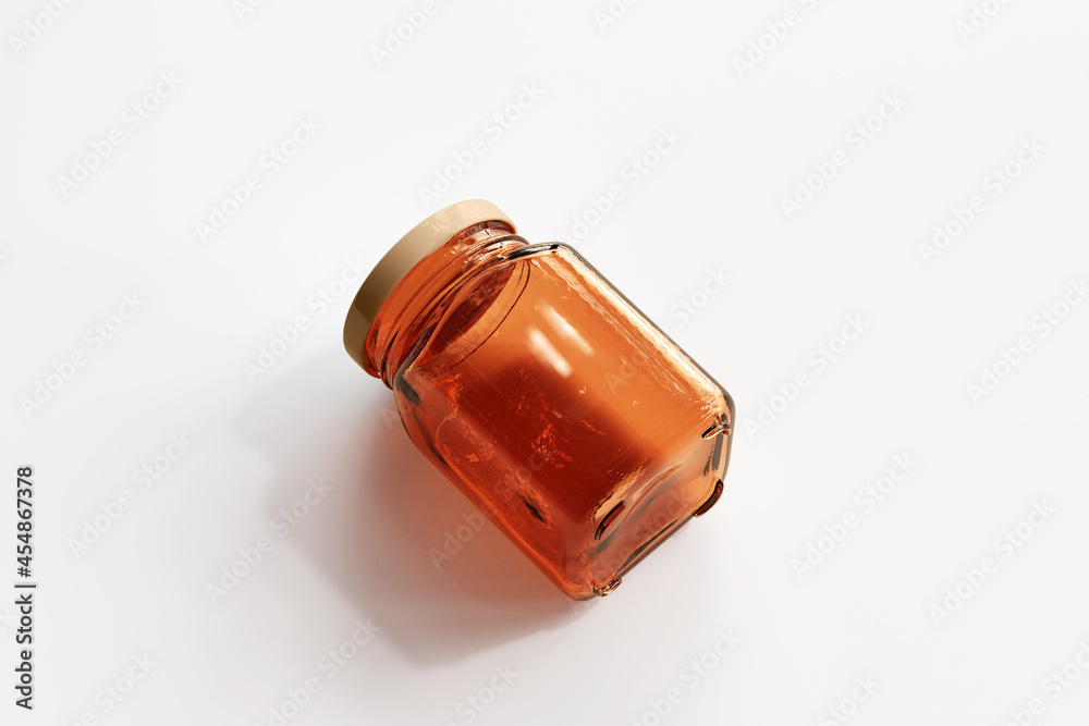 Amber Glass Jar Amber Glass Jar