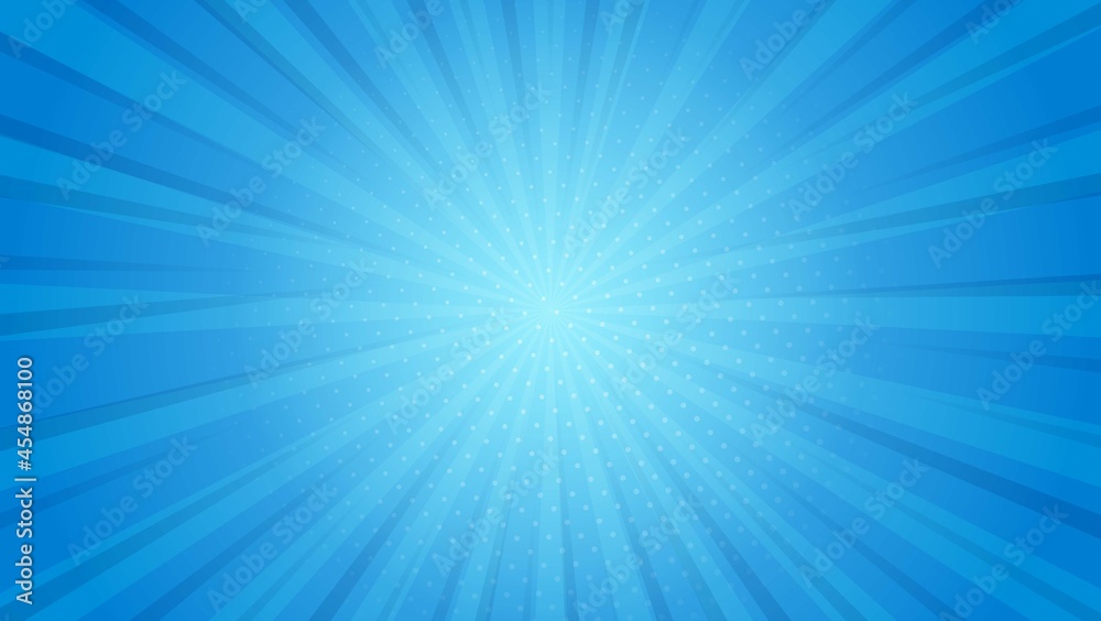 Minimal Modern Gradient Blue Comic Zoom Effect Background