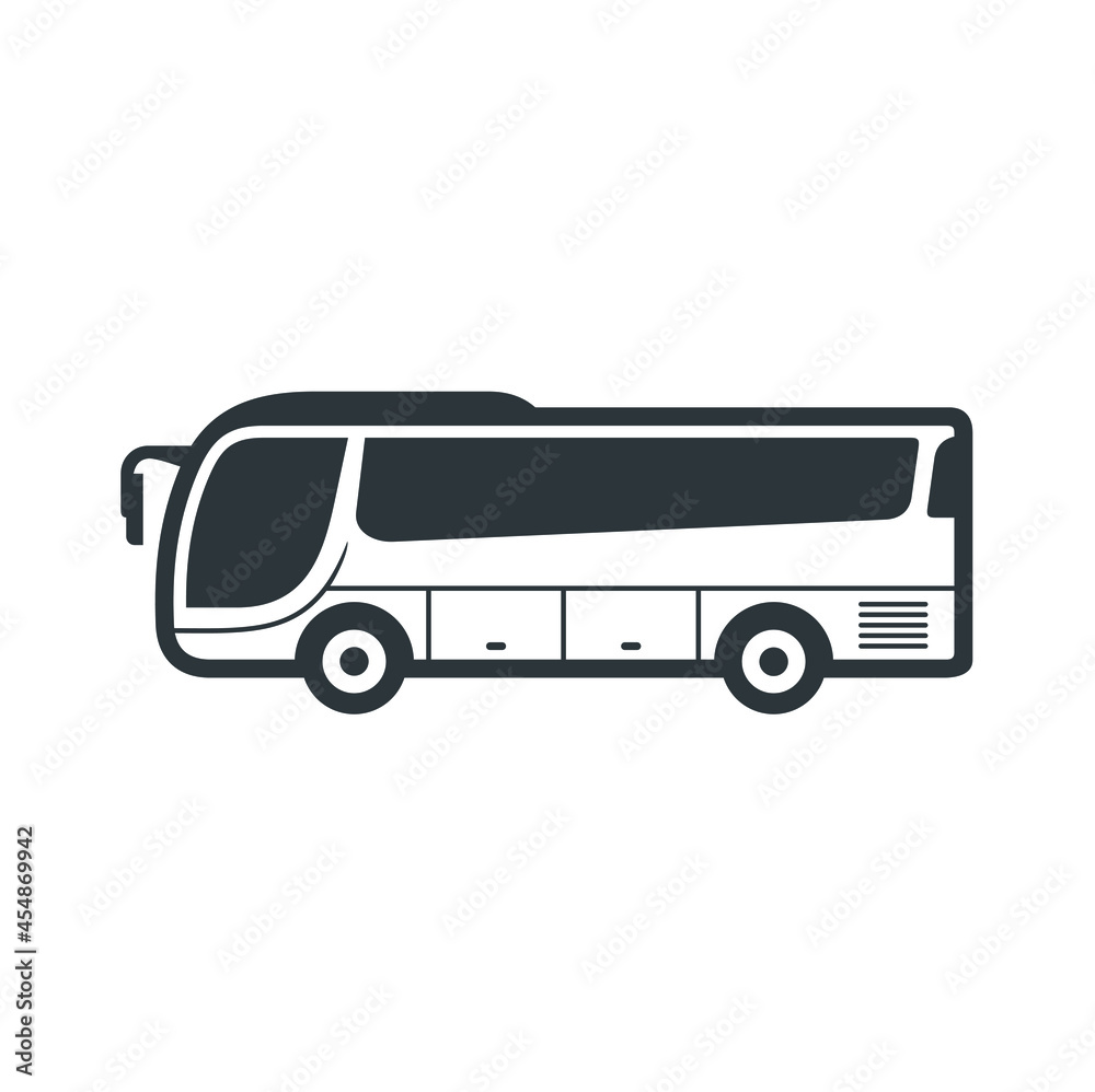 simple illustration of bus, bus icon, vector art. simple illustration of bus, bus icon, vector art.