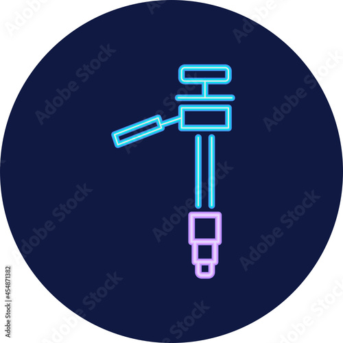 monopod neon icon