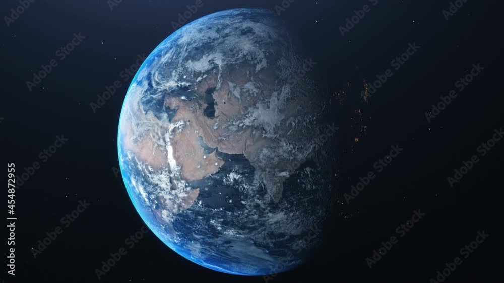 Realistic earth view from space Realistic earth view from space
