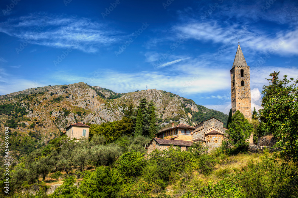 Church of Madone del Poggio, Near the Village of Saorge, Alpes-Maritimes, Provence, France