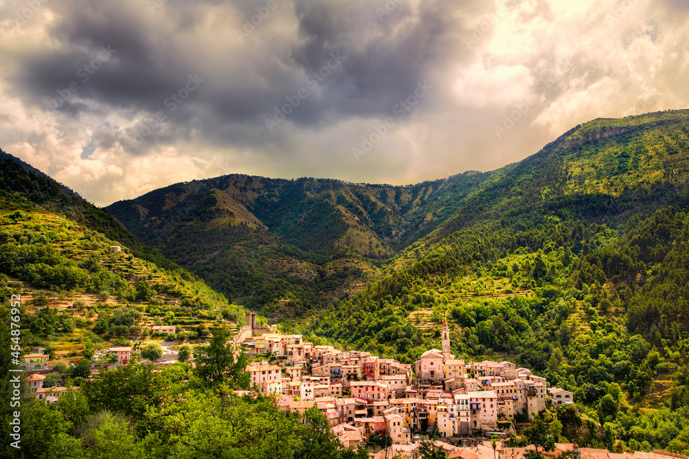 The Village of Luceram and Its Surroundings, Alpes-Maritimes, Provence, France