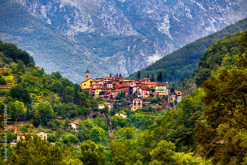 The Village of Lantosque, Alpes-Maritimes, Provence, France