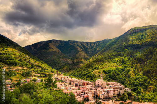 The Village of Luceram and Its Surroundings, Alpes-Maritimes, Provence, France photo