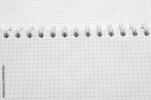 background open white notebook sheets